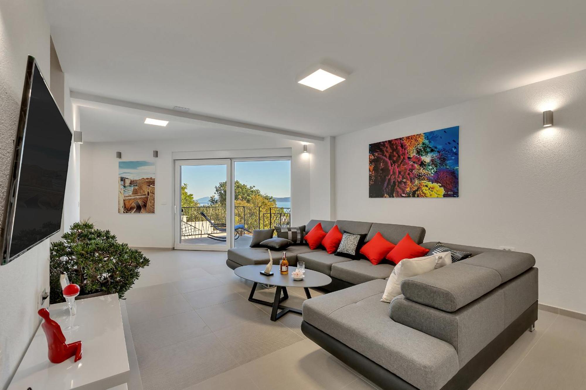 Golden Horizon Retreat Apartment Podgora Bagian luar foto