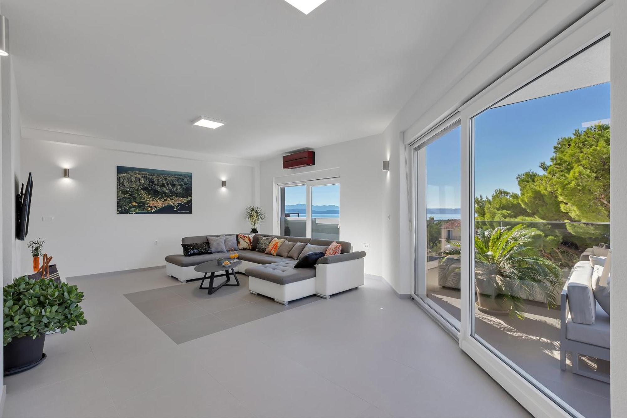 Golden Horizon Retreat Apartment Podgora Bagian luar foto