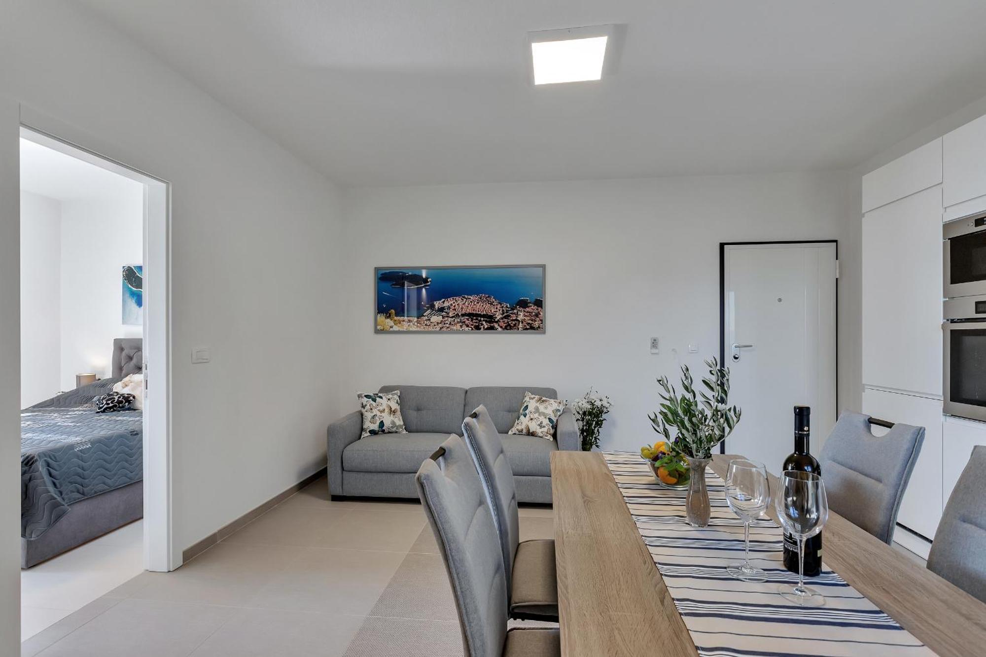 Golden Horizon Retreat Apartment Podgora Bagian luar foto
