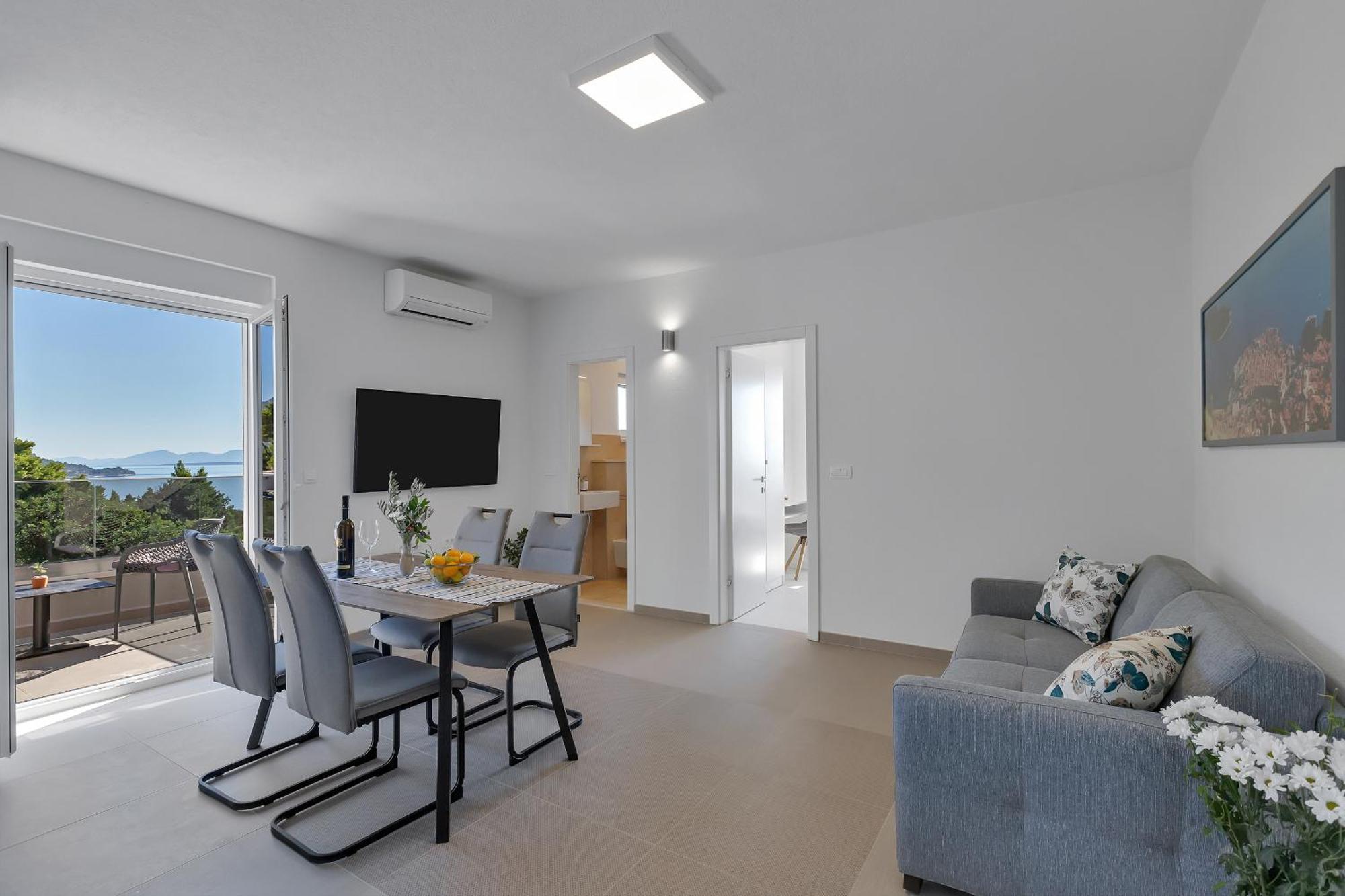 Golden Horizon Retreat Apartment Podgora Bagian luar foto