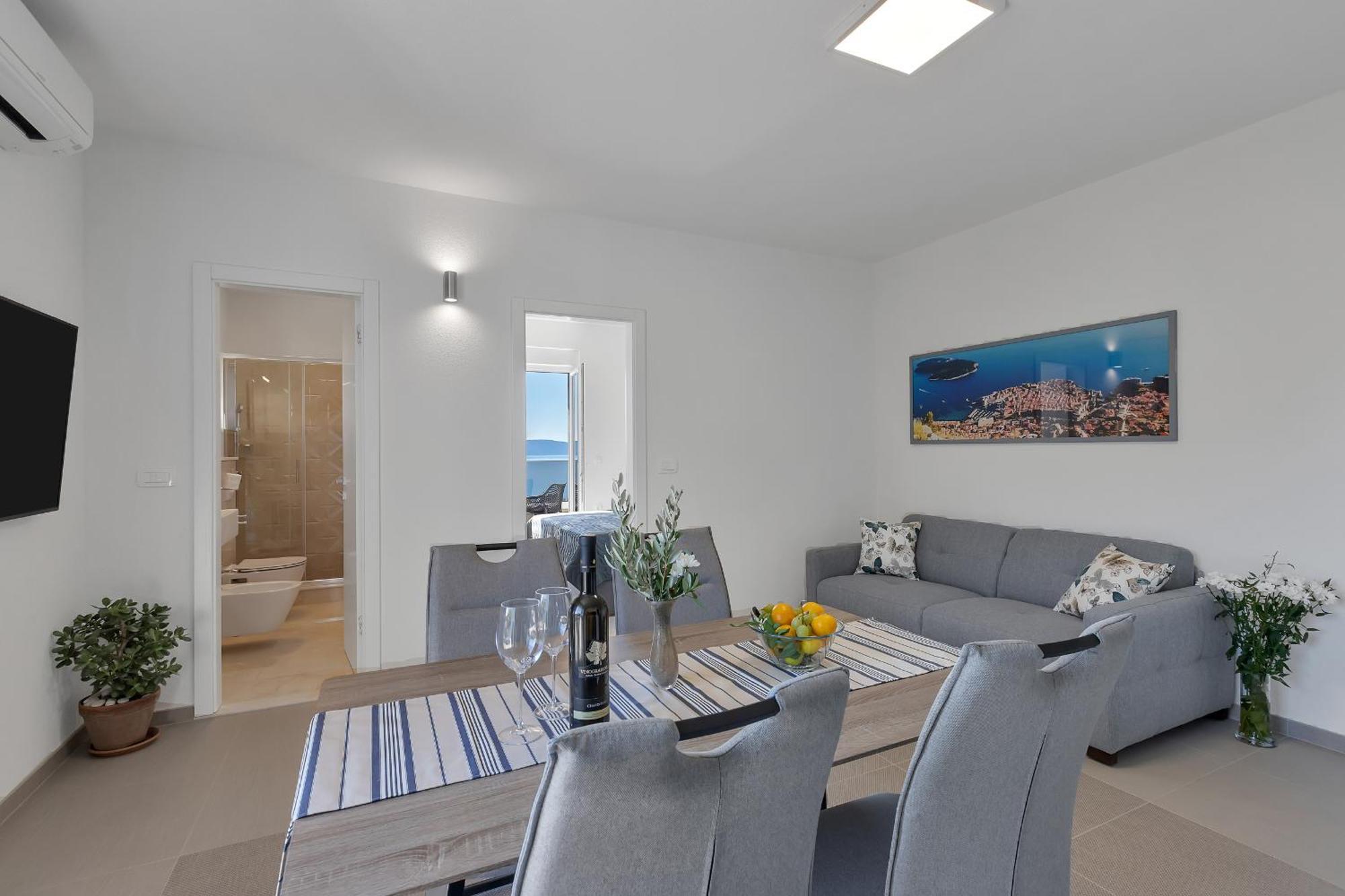 Golden Horizon Retreat Apartment Podgora Bagian luar foto