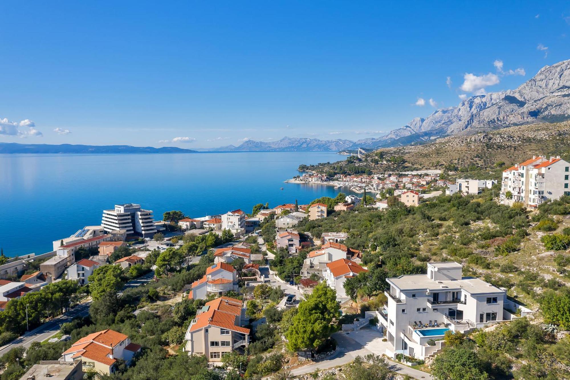 Golden Horizon Retreat Apartment Podgora Bagian luar foto